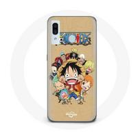 Coque pour Samsung Galaxy A40 One piece Manga Equipage du Chapeau de Paille