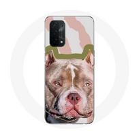 Coque pour Oppo A74 Chien de Pitbull marron ruda