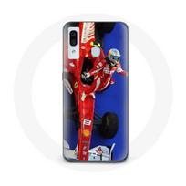 Coque pour Samsung Galaxy A20e Formule 1 Fernando Alonso Pilote automobile F1 Rouge