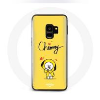 Coque pour Samsung Galaxy S9 BTS Bangtan Garçons BT21 Chimmy Jimin Fond Jaune