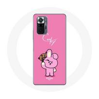 Coque pour Xiaomi Redmi Note 10 Pro BTS Bangtan Sonyeondan BT21 Shooky Suga Et Cooky Jungkook juoda