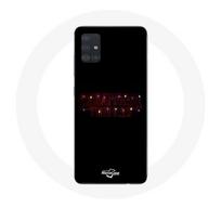 Coque pour Samsung Galaxy A71 Stranger Things Affiche Logo Joyeux noël