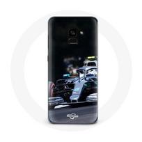 Coque pour Samsung Galaxy A8 Plus Formule 1 Valtteri Bottas Pilote automobile F1 Noir
