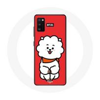 Coque pour Samsung Galaxy S20 Plus BTS Bangtan Garçons BT21 RJ de Jin Fond Rouge