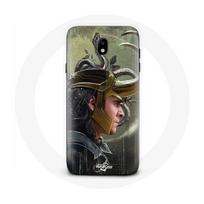 Coque pour Samsung Galaxy J7 2017 Loki Thor Ragnarok avec Casque Fanart Saison 1