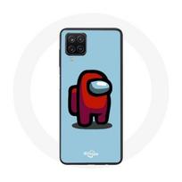 Coque pour Samsung Galaxy A22 4G Among Us jeu vidéo Fond bleu