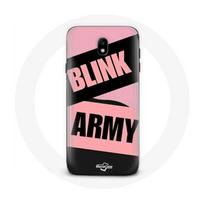 Coque pour Samsung Galaxy J5 2017 BTS ARMY Et Blackpink Blink Rose Noir