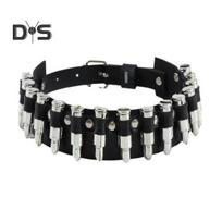 Dirbtinės odos apykaklės Kniedės Dekoras Charm Choker Kaklo papuošalas Punk Rock Gothic Choker Kaklo papuošalai Moterims Vyriški papuošalai juoda