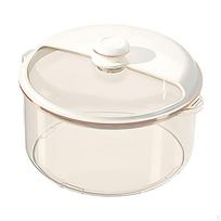 Rice Container Dog Cat Food Pet Storage Box Countertop Home Kitchen small white
