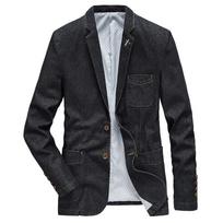 Pavasario ir rudens mados Vyriškas didelis laisvalaikio kostiumas Atvartas Slim Fit Vyriškas kostiumas Striukė kvėpuojantis ir patvarus patogus paltas M juoda