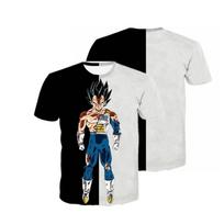 Dragon Ball Moteriški vyriški marškinėliai Grafiniai marškinėliai 3D spausdinimu O formos iškirpte, didelėmis trumpomis rankovėmis Madingi Vyriški drabužiai Gatvės drabužiai XXS black