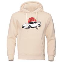 Anime Initial D Hoodies Japanese Car RX7 Printed  Fashion Tops Women Hoodie Streetwear Sweatshirts JDM Automobile Culture S