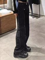 American Vintage Multi-pockets Streetwear Jeans Women Fashion High Waist Straight Loose Cargo Pants Female Y2k Korean Casual Wide Leg Trousers S juoda