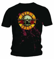 Guns N Roses Bullet Blood Black Guns N Roses klasikiniai marškinėliai XXXXL brown