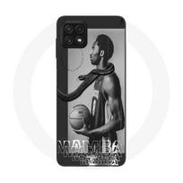 Coque Maniacase pour Samsung Galaxy A22 5G Kobe Bryant NBA black mamba mentality juoda