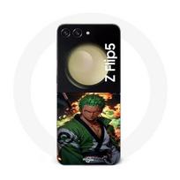 Coque Samsung Galaxy Z Flip5 One piece Zoro manga anime 3D art