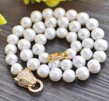 Freshwater pearl, pink white, natural reproduction, 9-10mm, 18  , leopard head seal