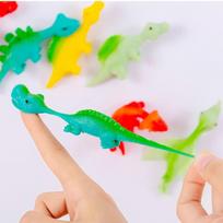 5-20Pcs Colorful Finger Catapult Dinosaur Games Kids Birthday Baby Shower Party Favor Giveaway Christmas Carnival Party Gift 10pcs