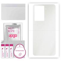 apgo Apsauginis lipdukas nugarėlei, suderinamas su HTC U23 Pro, Apvyniojama plėvelė, Folija, Vinilas - Raštuotas Matinis Skaidrus