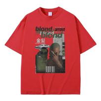 Šviesūs hiphopo marškinėliai Reperis Frank marškinėliai Ocean Oversized marškinėliai Unisex Fashion Oversized marškinėliai trumpomis rankovėmis Unisex vintažiniai marškinėliai Unisex L