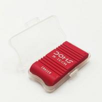 Doms M-Tech Eraser with Protective Case | Low-Dust | PVC-Free | 1 Pc | Assorted Color red