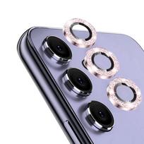 Blizgantys metaliniai objektyvo žiedai, skirti Samsung Galaxy A54 A34 A24 A14 5G fotoaparato stiklo apsaugai lydinio rėmo apsauginio dangtelio dangtelio plėvelė For A54 rožinė
