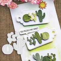 Kaktusų metalo pjovimo štampai Scrapbooking štampai, skirti kortelių gamybai. dies