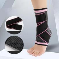 1 PC Sports Ankle Brace Compression Strap Sleeves Support 3D Weave Elastic Bandage Foot Protective Gear Gym Fitness M