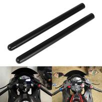 2 Pieces Motorcycle Handlebar Grips Decoration Replace Riding Aluminum Alloy Black black