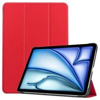 „IPad Air 11 13 Case 2024 A2903 A2904“ sulankstomas stovo magnetinis išmanusis dangtelis, skirtas Funda IPad pro 11 13 colių 2024 dėklui, automatiniam miego režimui / pažadinimui IPad Air 11 2024 raudona