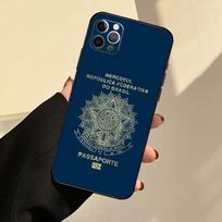 Brazil Passport Case For iPhone 11 Pro Max 12 13 Mini X XS Max XR 7 8 Plus SE 2020 Silicone Cover Coque iphone 5 5S