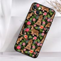 Anglų kokerspanielio šuo silikoninis telefono dėklas iPhone 11 12 13 Pro Max Mini X XR XS Max 6 7 8 Plus SE 2020 dangtelis iphone 5 5S
