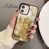Snowflakes Phone Case for iPhone 11 12 13 14 Pro Max mini X XR XS SE 2020 5 6S 7 8 Plus Samsung Galaxy S21 S22 Cover shell Samsung S22ultra green