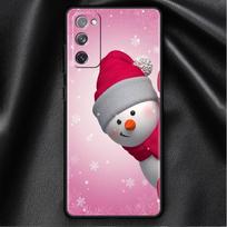 Bumper Case For Samsung Galaxy S22 Ultra S21 FE S20 Plus S10 Lite Phone Cover S10e S9 S8 S7 Silicone Funda Christmas Snowman Sac Samsung S22 gray
