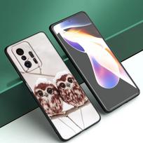 Mielas Owl Animal telefono dėklas, skirtas Xiaomi Mi A2 8 9 SE Note 10 10T 11 12 Lite 9T 11T 12S 12T Pro A3 6X 12X Minkštas TPU juodas dangtelis Xiaomi Mi A2(6X)