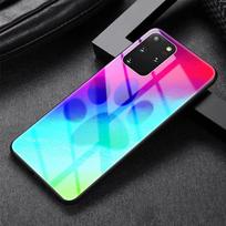 Stiklinis dėklas Samsung Galaxy S20 FE S10 S9 S8 Plus Note 20 Ultra 10 Lite 9 8 telefonui, dangtelis, gyvūno animacinis kačiukas, šuo, letena, Capa Samsung S20