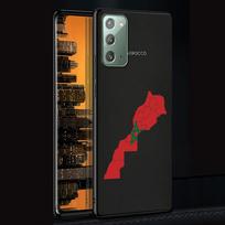Maroko vėliavos dėklas, skirtas Samsung Galaxy Note 20 Ultra 10 Lite 9 8 A53 A52 A12 S22 S21 FE S20 Plus silikoninis juodas telefono dangtelis Samsung Note 20