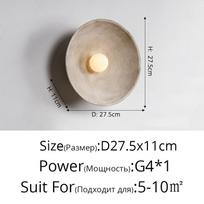 Modernus minimalistinis LED sieninis apšvietimas prie lovos šviestuvas Nordic Retro medienos grūdų restoranas Koridorius apvalus patalpų apšvietimas dekoratyvinės lempos Warm White No Remote