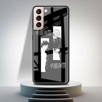 Tempered Glass Case For Samsung Galaxy S21 Ultra S20 FE S10 Plus Note 20 10 Lite S9 S8 9 S10e Phone Cover Anime Jujutsu Kaisen Samsung Note 9 gray