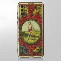Le Tarot Egyptien de Dusserre meno dėklas, skirtas Samsung Galaxy A12 A02S A22 A32 A52 A72 A71 A51 A41 A31 A21 A11 A50 A70 A10S A20S Samsung A02 beige