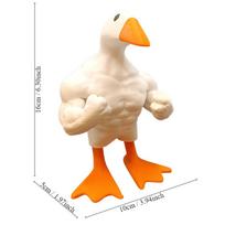 Muscle Duck Kūrybinės dekoracijos Patio Ornament Namų dervos amatai balta
