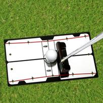 Golf Putting Alignment Mirror, Portable Practice Trainer Line Your black