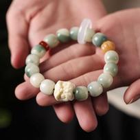 Karoliukų Apyrankė Rožančius Laimės Žavesys Suaugusiems Moterims Vyrams Meditacija Pirštų Sukiojimas