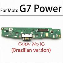 For Motorola Moto G7 Power USB Charging Port Mic Microphone Dock Connector Board Flex Cable Repair Parts Brazil Copy gray