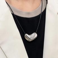 Fashion Jewelry Pretty Design Black Cord Irregular Metal Pendant Necklace For Women Party Gifts Cool Trend Accessories
