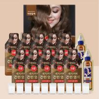 haaraz „Easy Cover“ pilkų plaukų dangtis „Easy Dye“ vandens apdorojimas per 5 minutes (3 Parinktys) Natural Brown x 10Packs