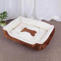 Winter Warm Pet's Kennels Washable Dog Net Bed House Four Seasons Medium Small Dog Sofa Bed Cushion Pet Supplies 40x30 cm gray