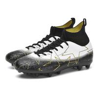 Football Shoes 35-47 Unisex Football Boots  Long Nail Band-high Elastic Socks Training Artificial Grassland Outdoor Sports Training Football Shoes 36 balta