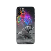 Black tpu case for iphone 5 5s se 2020 6 6s 7 8 plus x 10 XR XS 11 12 13 mini pro MAX back cover Ganesha The Hindu God elephant iphone 5 5S SE 2016