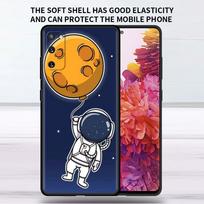 Soft Case For Samsung Galaxy Note 20 Ultra 10 Plus Lite A50 A70 A20 A40 A20e 9 8 A60 A10e Phone Cover Cartoon Cool Astronaut Sac Samsung A70